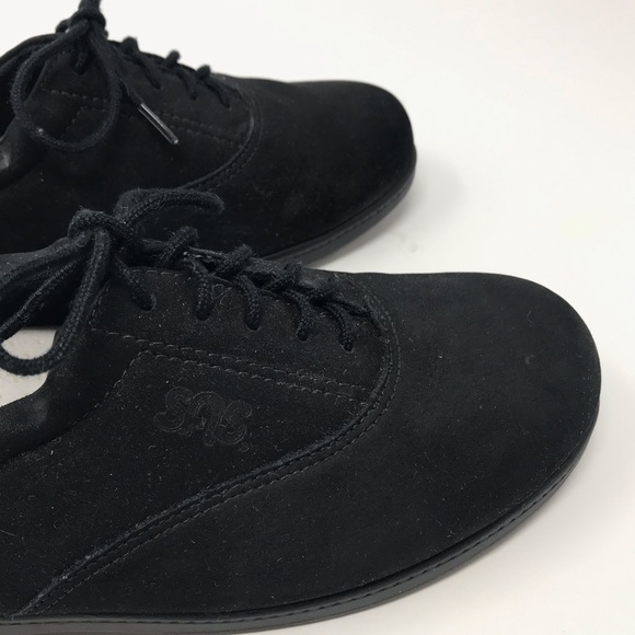 Sas Tripad Comfort Lace Up Whisper Black Oxford Suede Shoes Women Sz 7 N - Picture 6 of 8